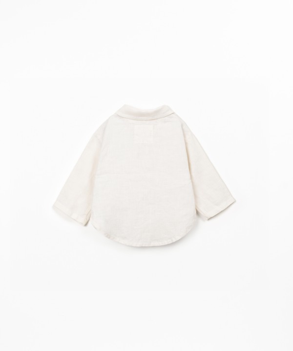 Camicia in tessuto di lino