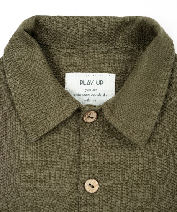 Camicia in tessuto di lino