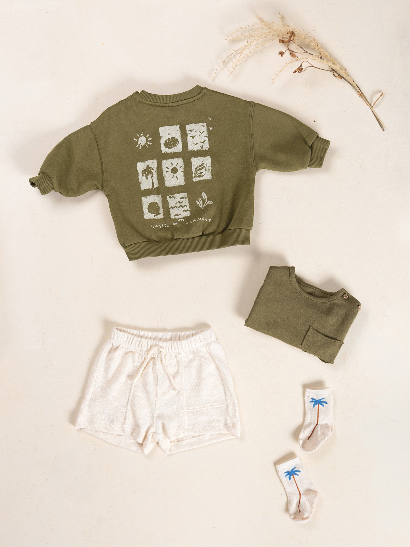 Organic cotton knit sweater