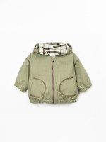 Twill parka with lining