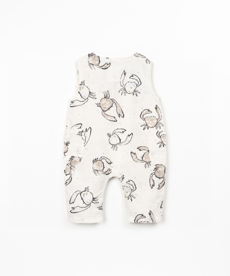 Mono de lino con estampado