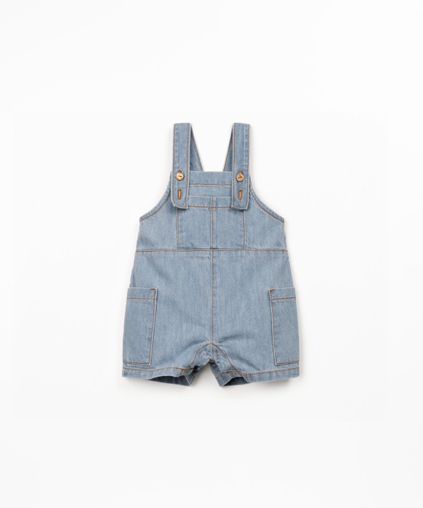 Cotton denim jumpsuit