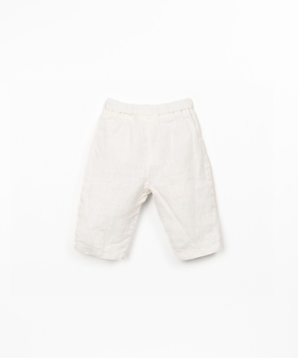 Pantaloni in tessuto di lino
