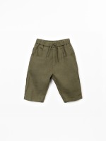 Linen fabric trousers