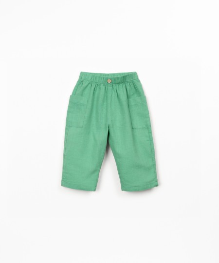 Organic cotton fabric trousers