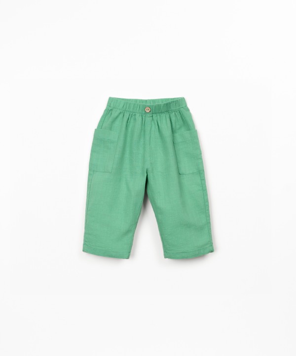 Organic cotton fabric trousers
