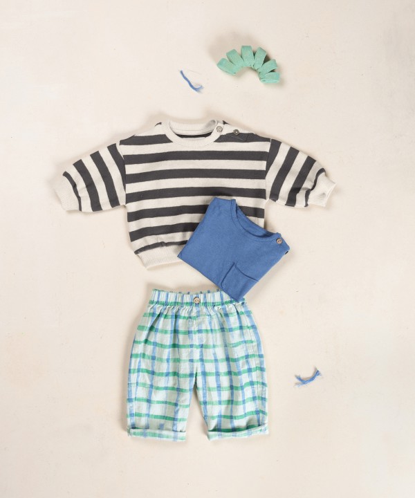 Pantalon en tissu avec fibres naturelles