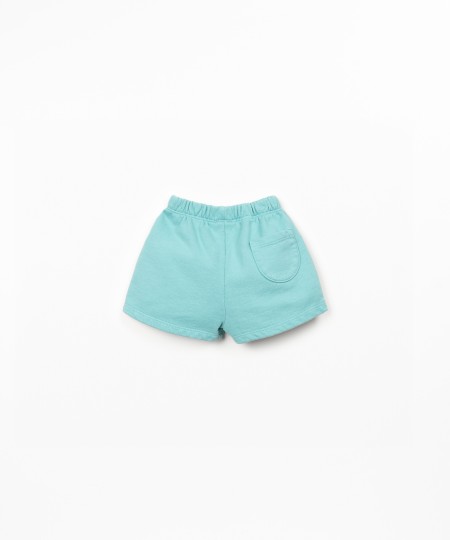 Shorts in jersey con disegno