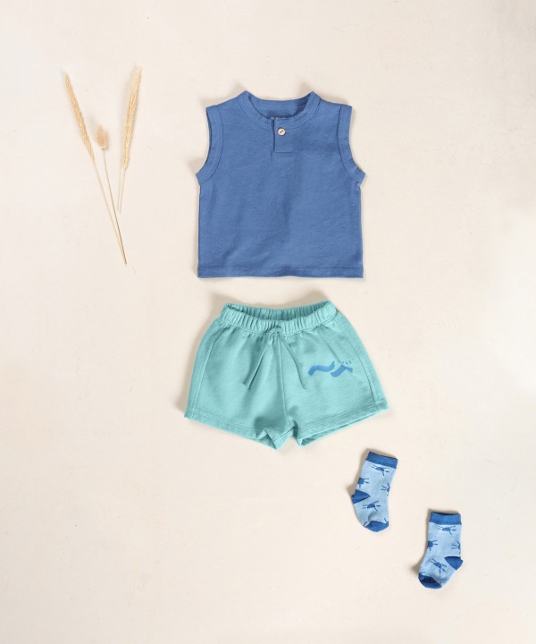 Jersey shorts with design