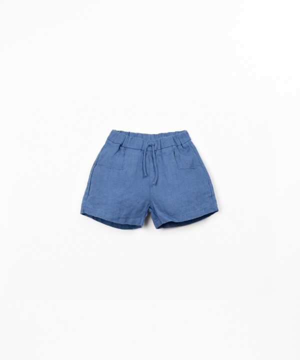Linen fabric shorts