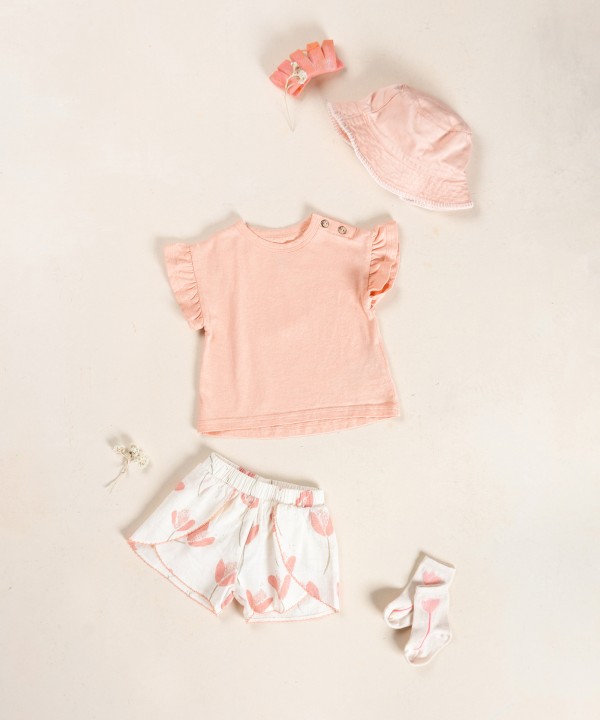 Organic and recycled cotton jersey t-shirt