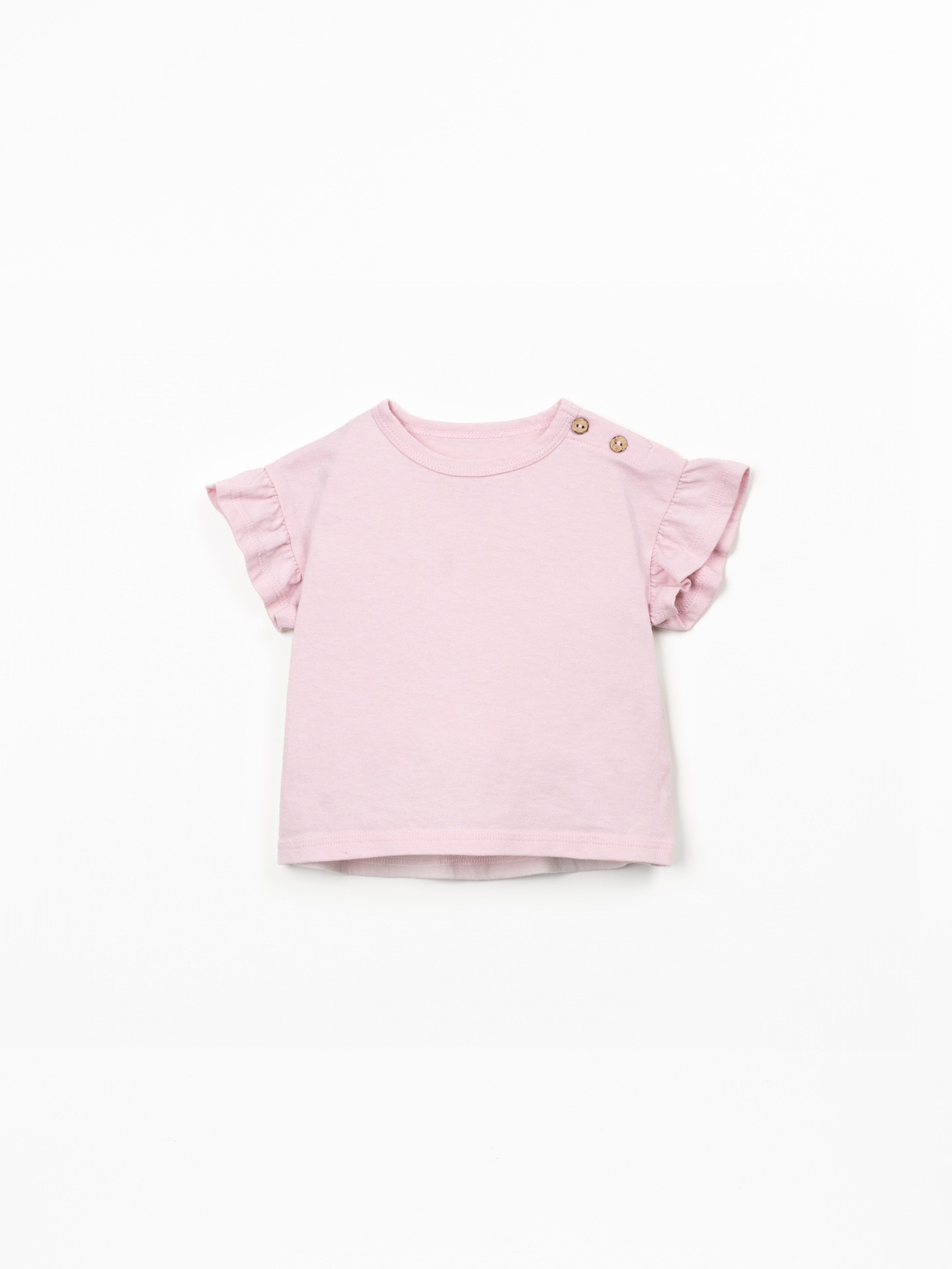 T-shirt en maille en coton biologique et recycl?