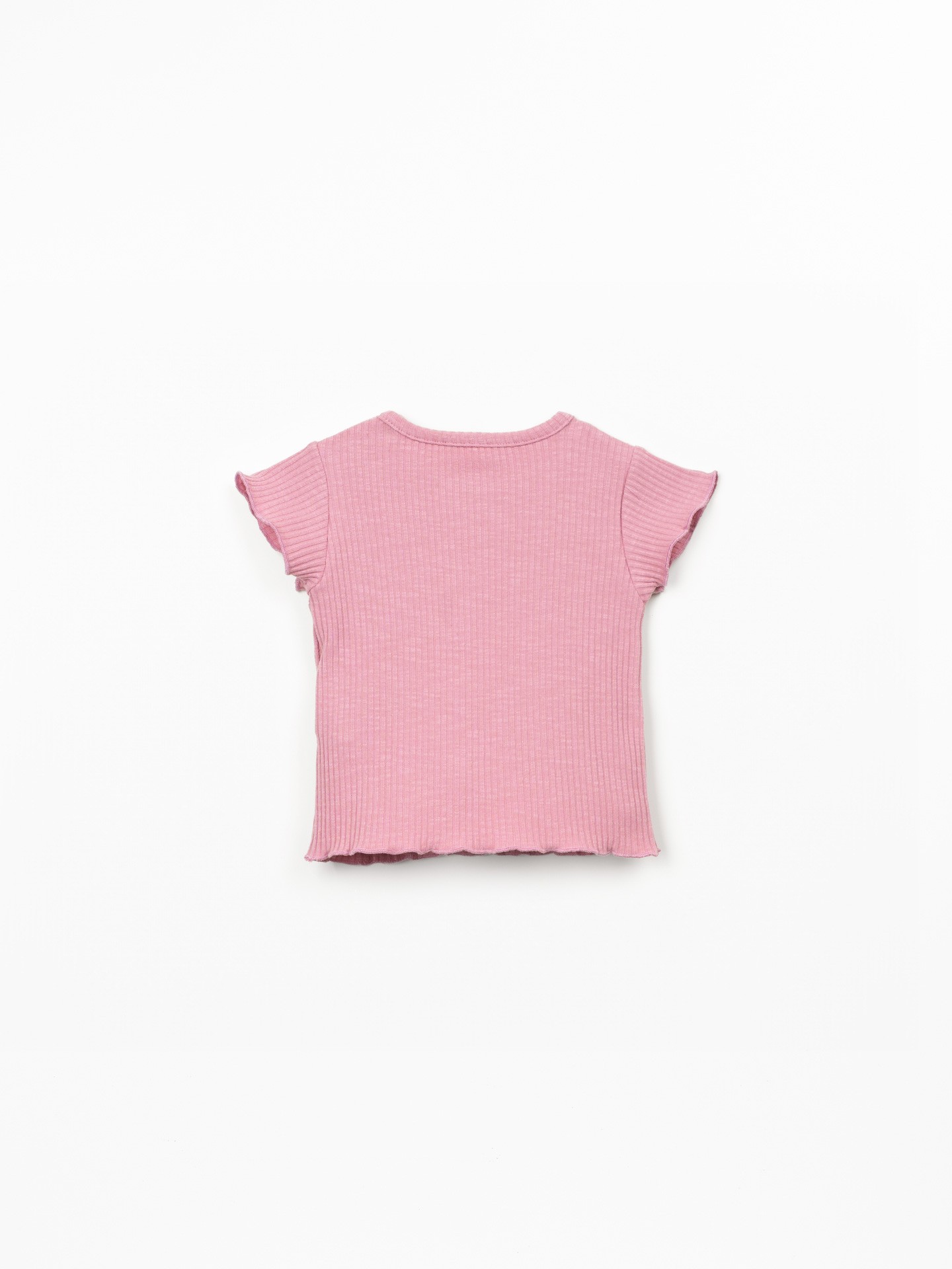 Camiseta de punto canalé de algodón orgánico