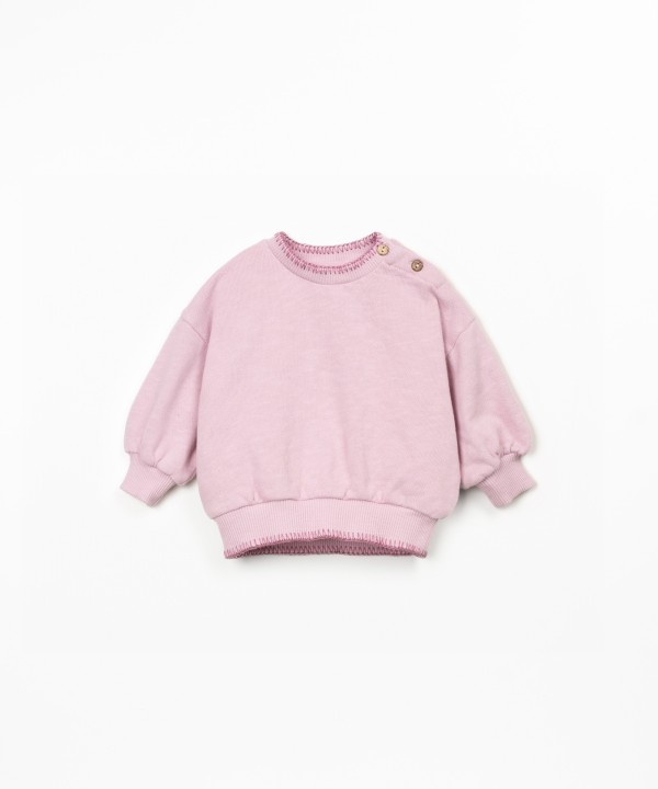 Sweater in blend of natural fibers