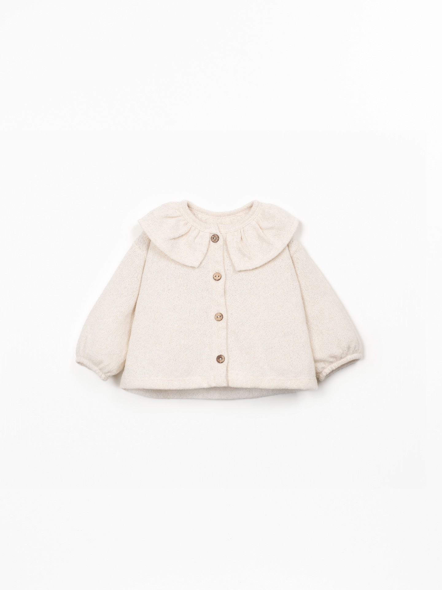 Jacket with cotton and recycled fiber blend