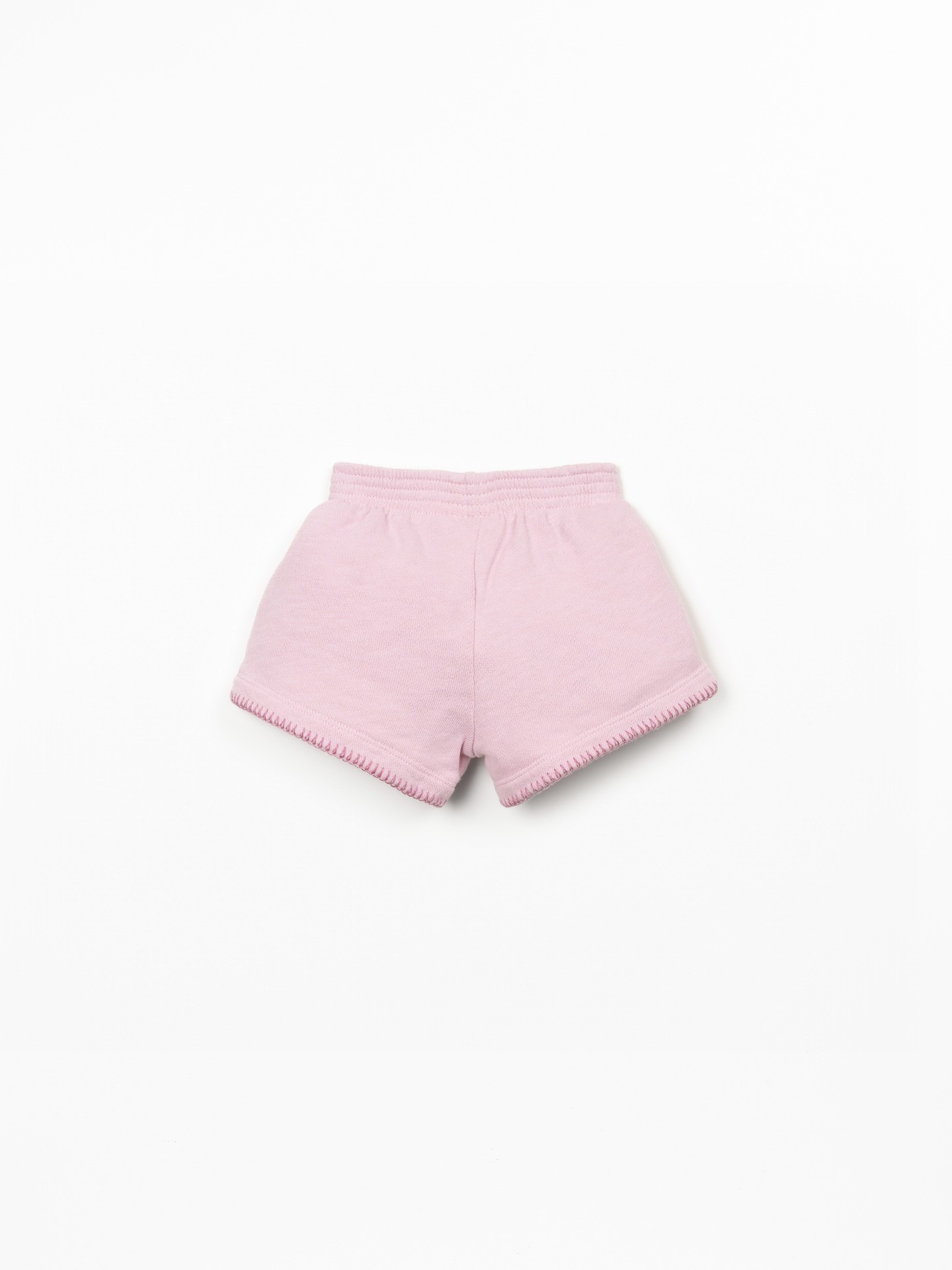Shorts with elastic waistband and decorative bow