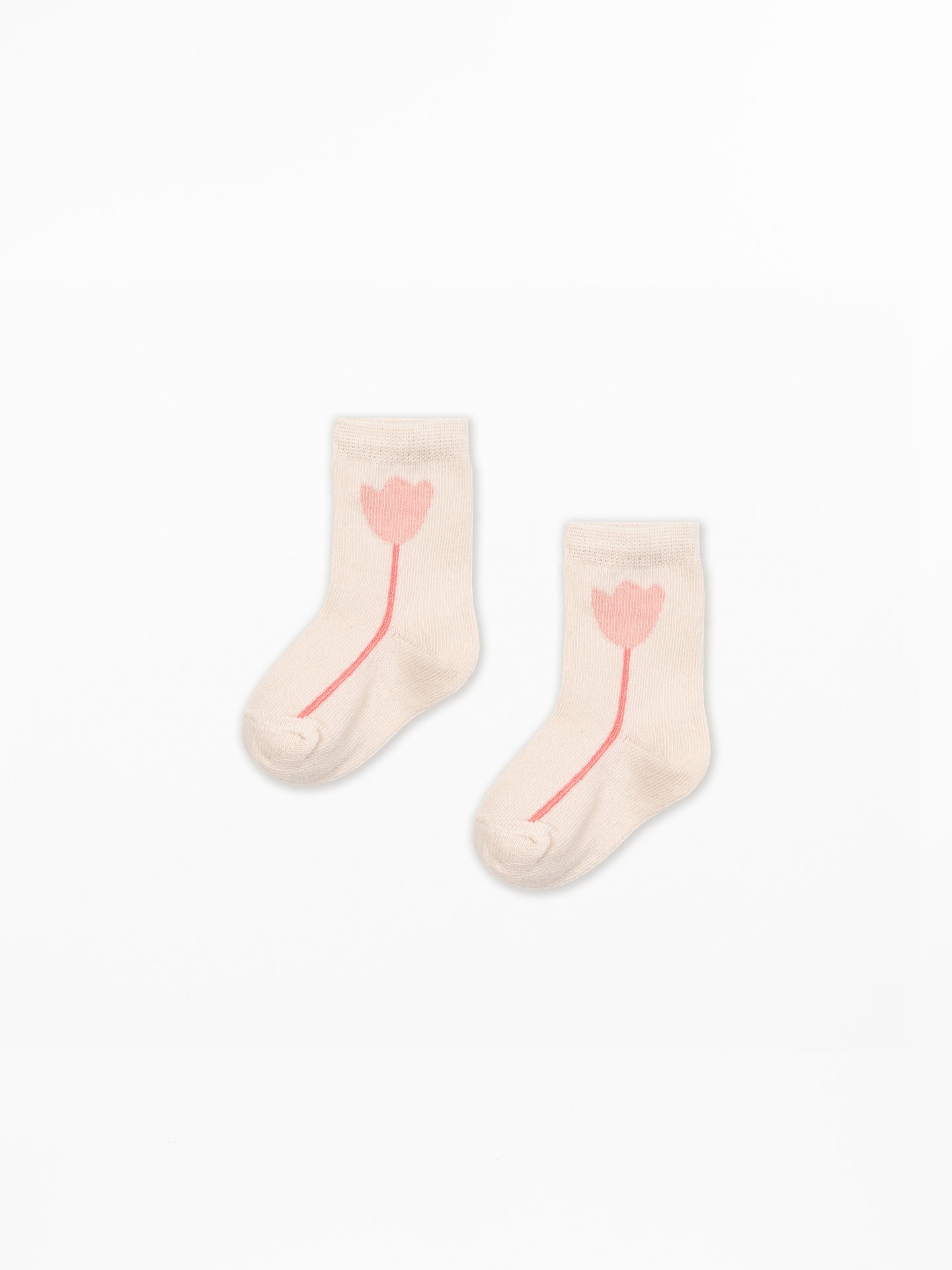 Chaussettes à imprimé tulipes