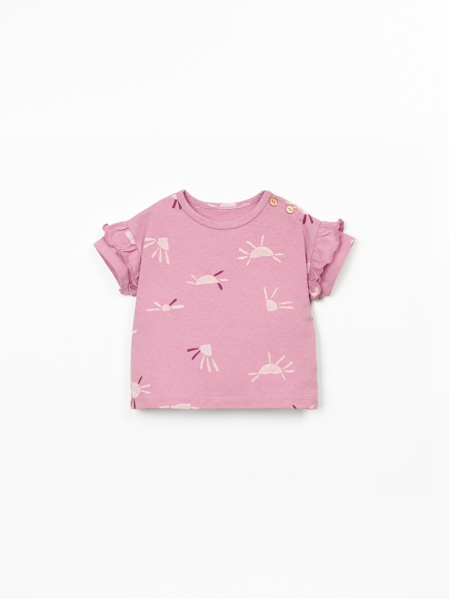 Anti-UV t-shirt in a mix of recycled and natural fibers