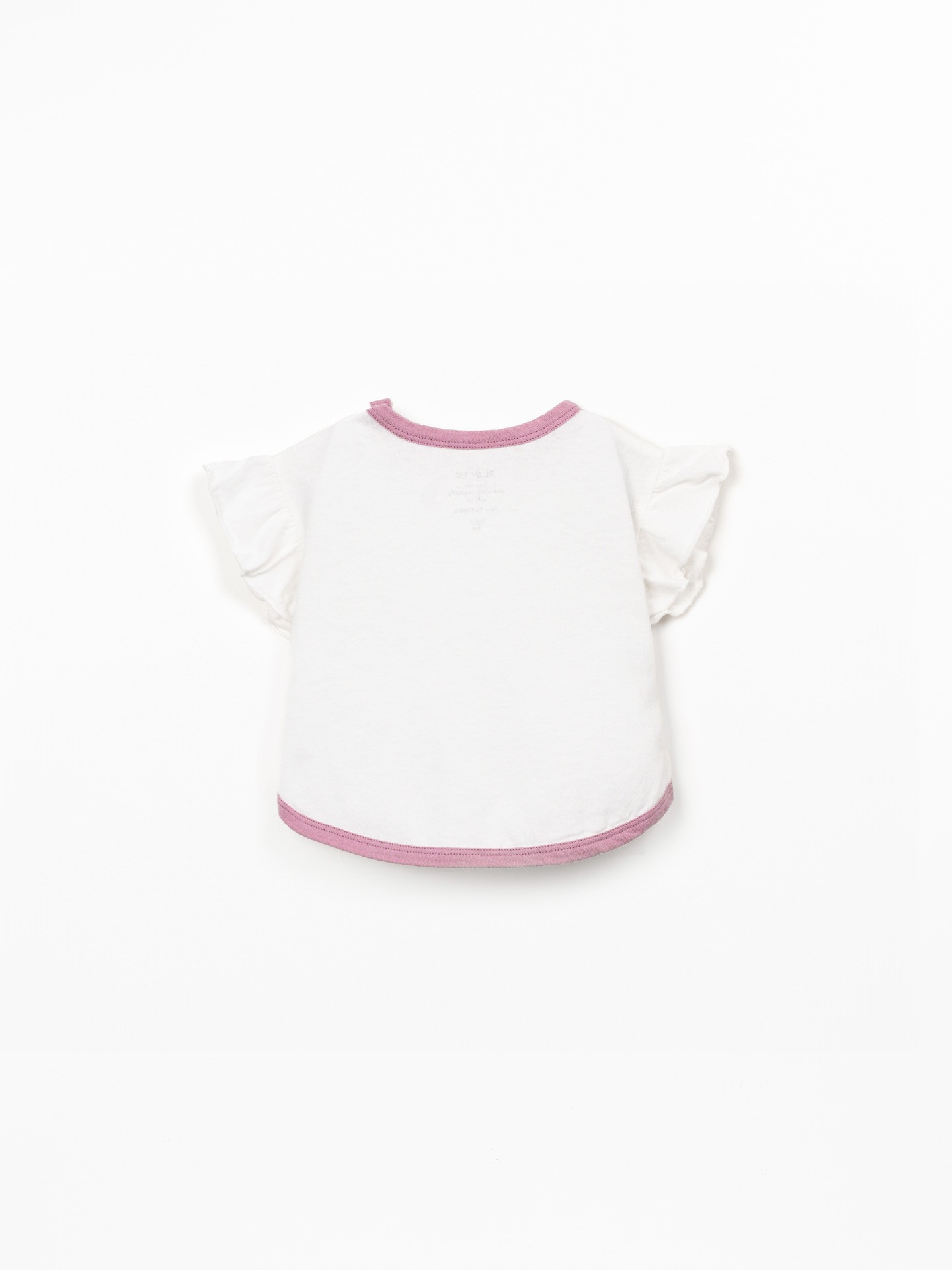 T-shirt with ruffle sleeves