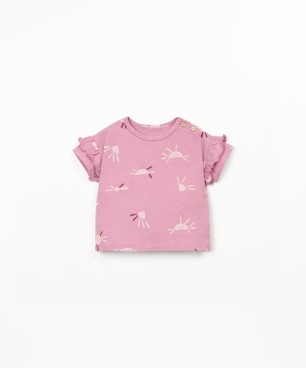 Anti-UV t-shirt in a mix of recycled and natural fibers