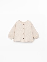 Knit jacket with Re(Play) yarn