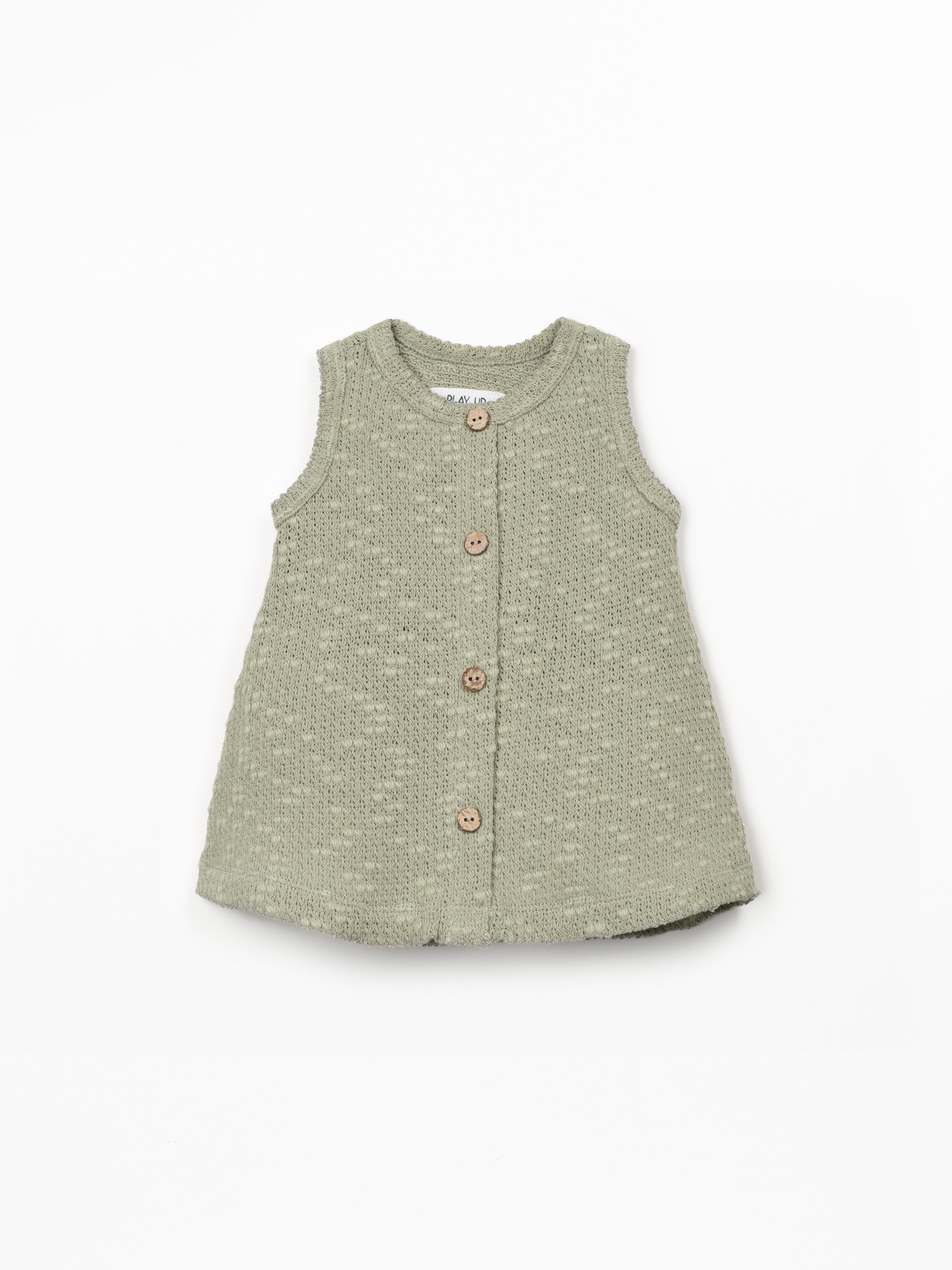 Jersey dress with knitted effect