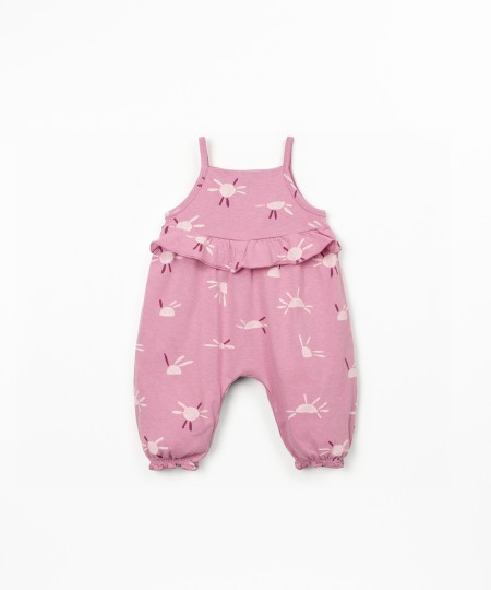 Jersey romper with print