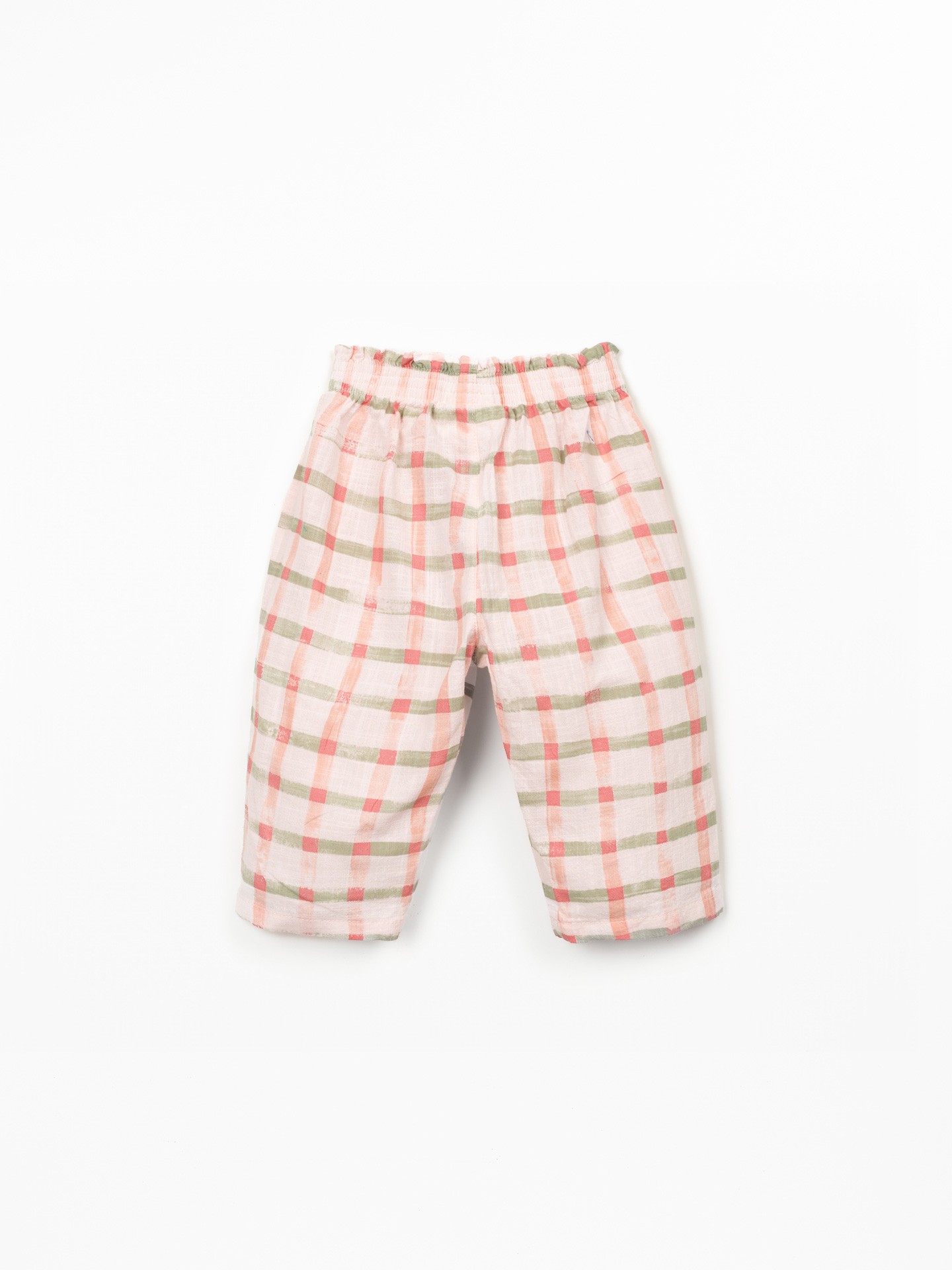 Plaid printed trousers