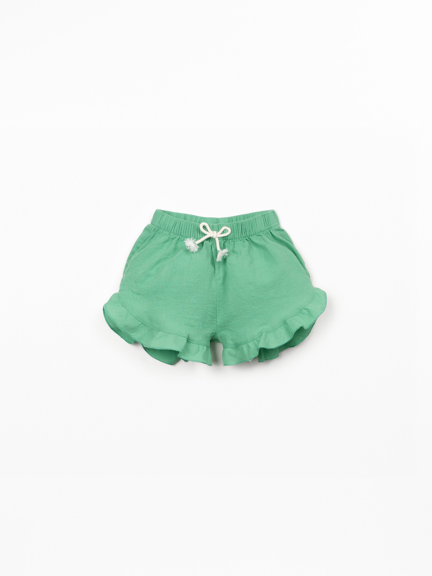 Pantalón corto de tejido de algodón orgánico