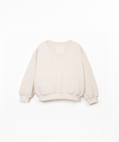 Cardigan in misto cotone e fibre riciclate