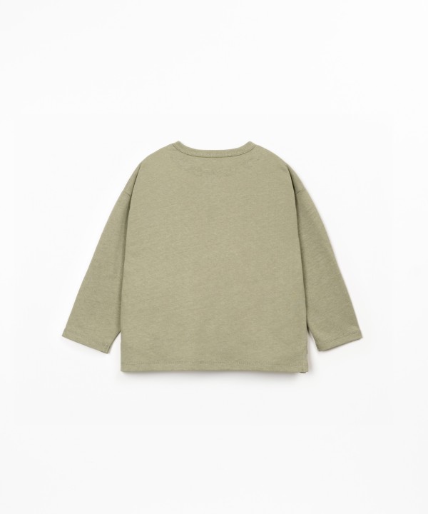 Jersey de manga larga con bolsillo en el pecho