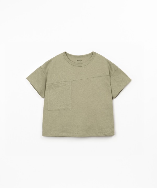 Organic cotton and linen jersey t-shirt