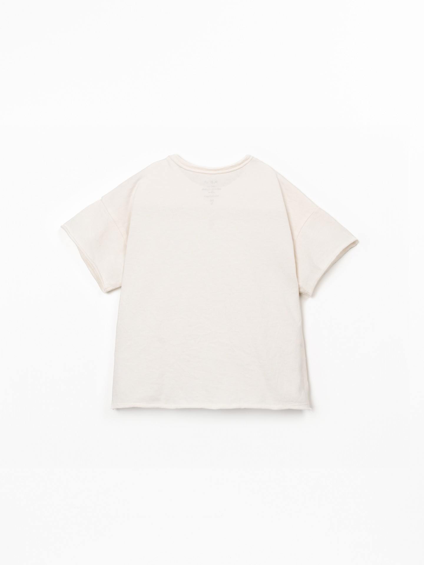 Camiseta de punto mezcla de algodón orgánico y algodón reciclado