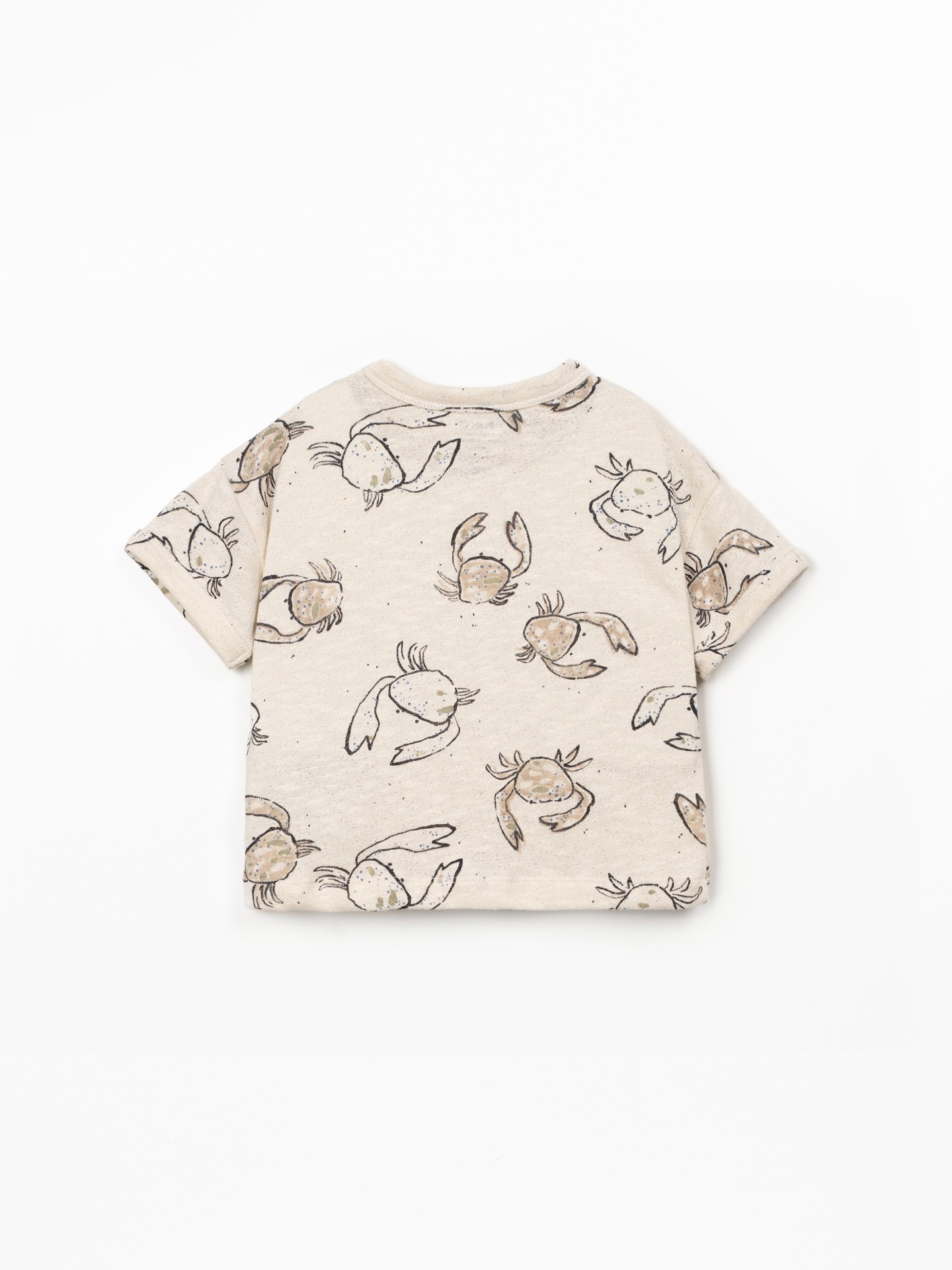 Camiseta de fibras naturales con estampado