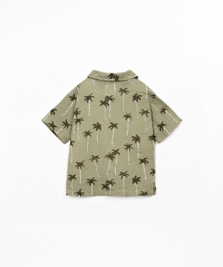 Camicia in cotone biologico con stampa