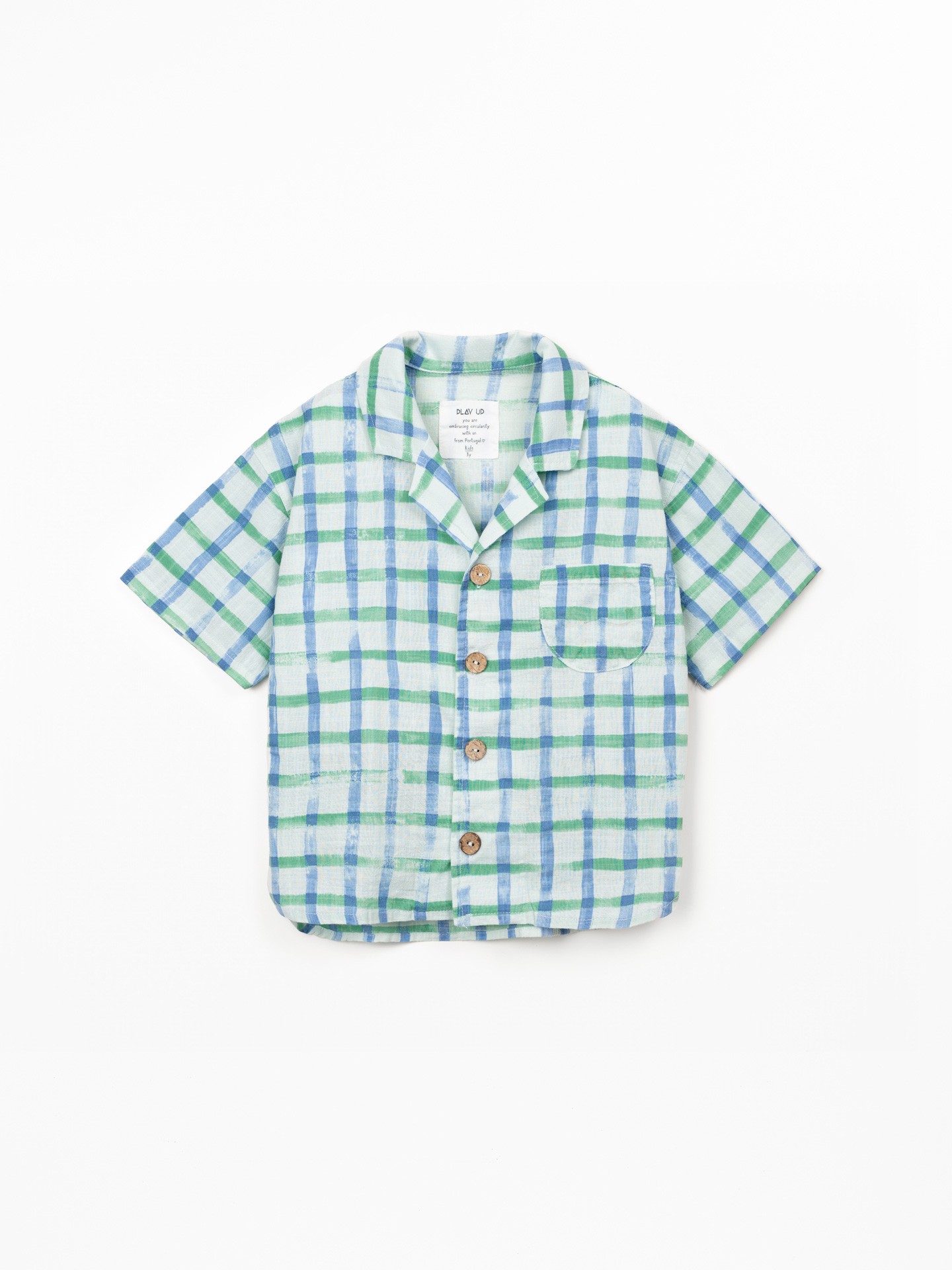 Camisa de tejido estampado