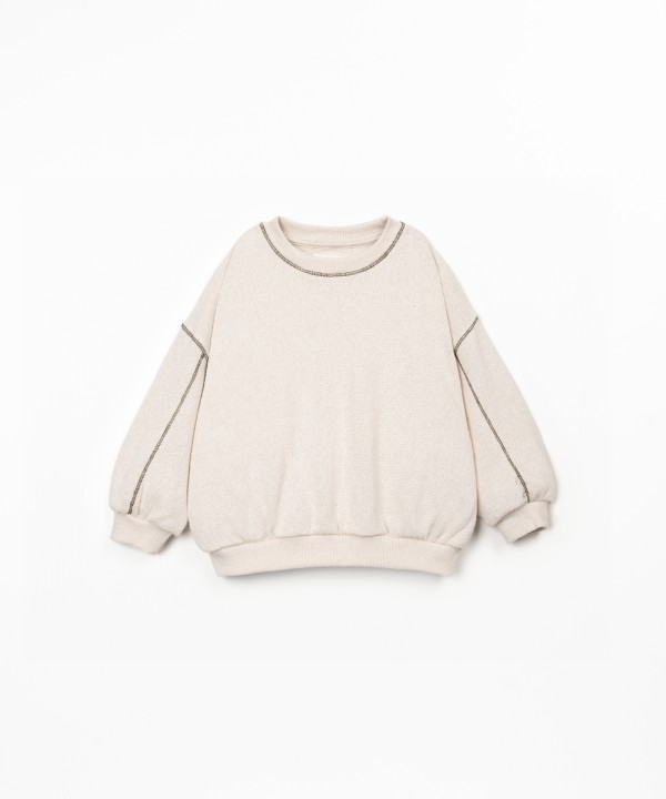 Sweater in recycled fiber blend