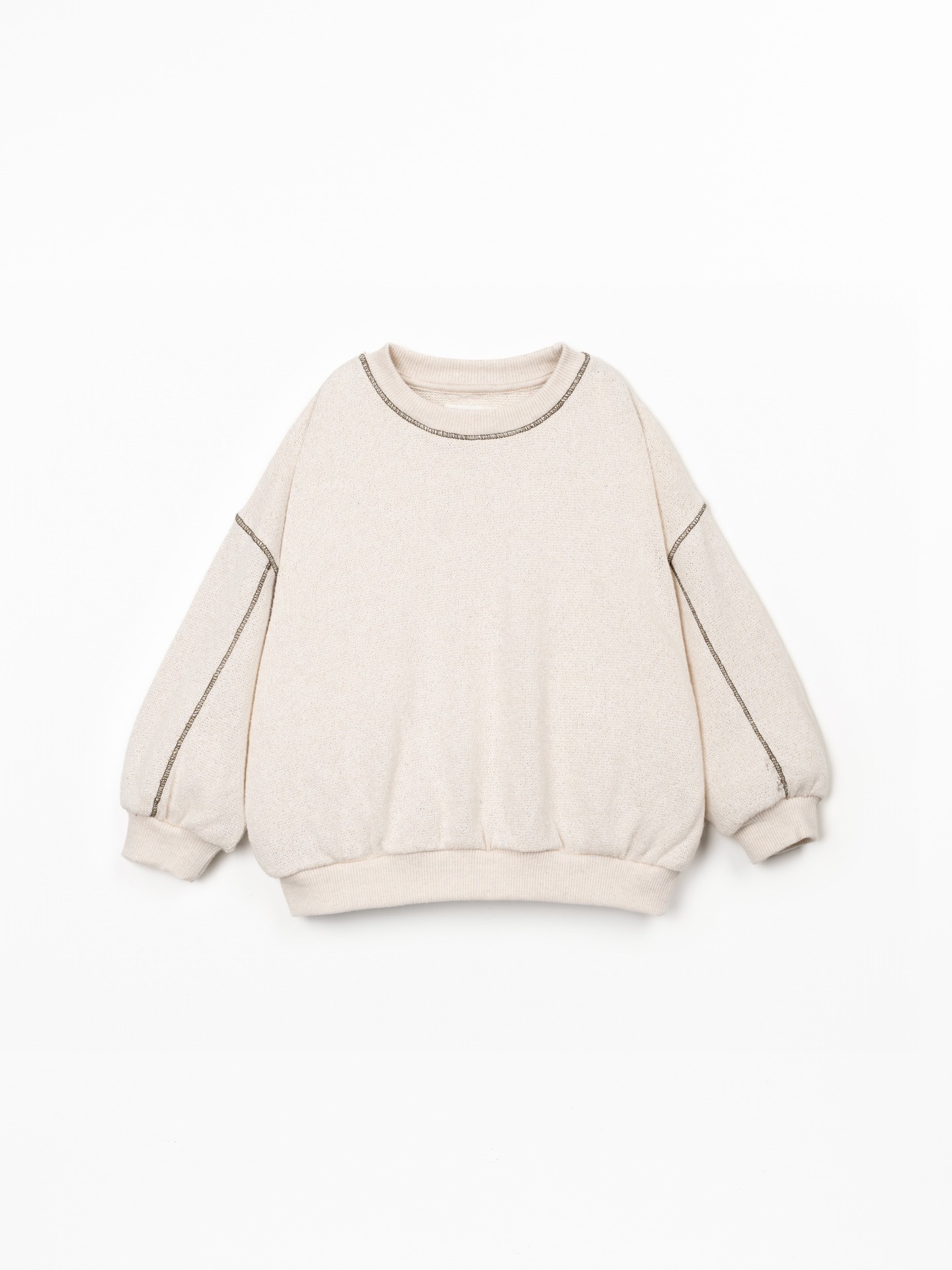 Sweater in recycled fiber blend