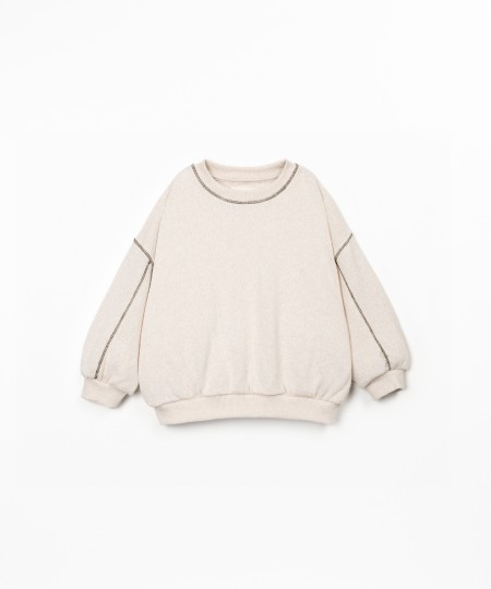 Sweater in recycled fiber blend