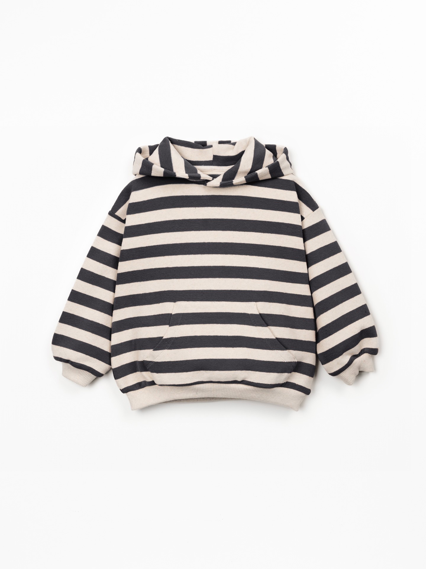 Striped hooded sweatshirt