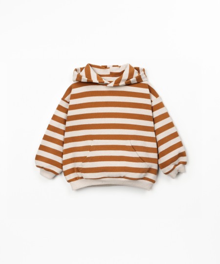 Striped hoodie sweatshirt