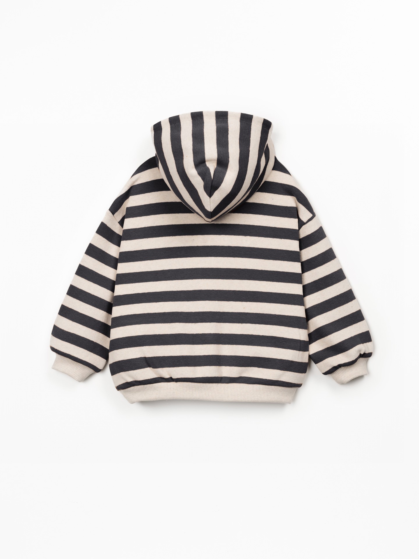 Striped hooded sweatshirt