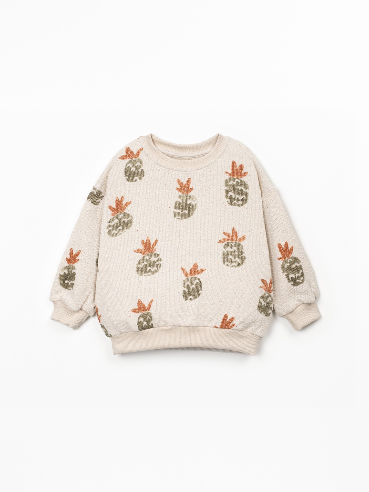 Sweatshirt with pineapple print