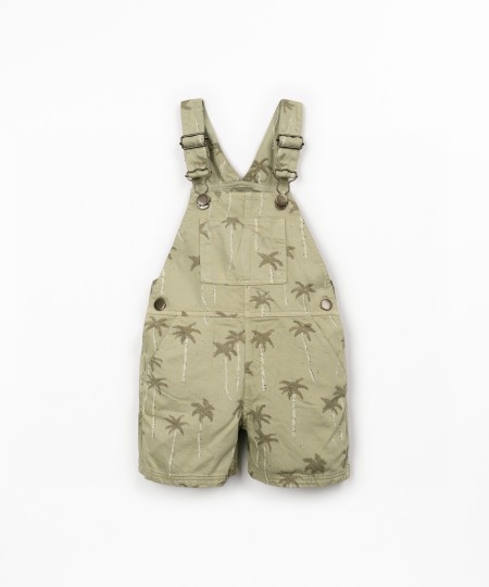 Cotton jumpsuit with print