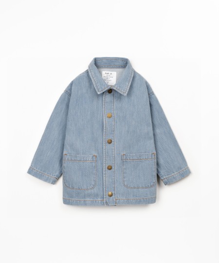 Veste en jean avec col