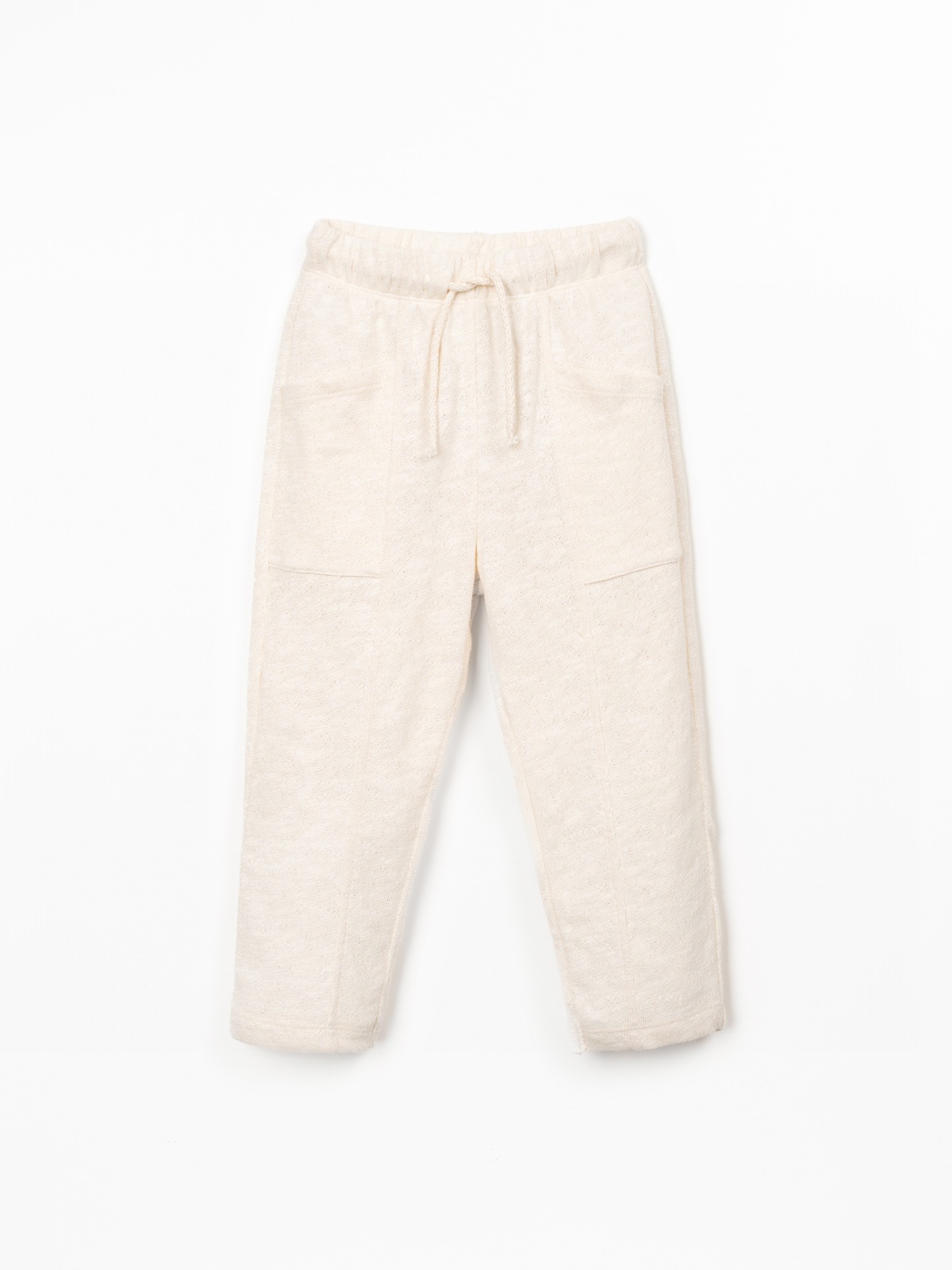 Jersey trousers in natural fibres