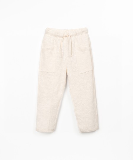 Jersey trousers in natural fibres