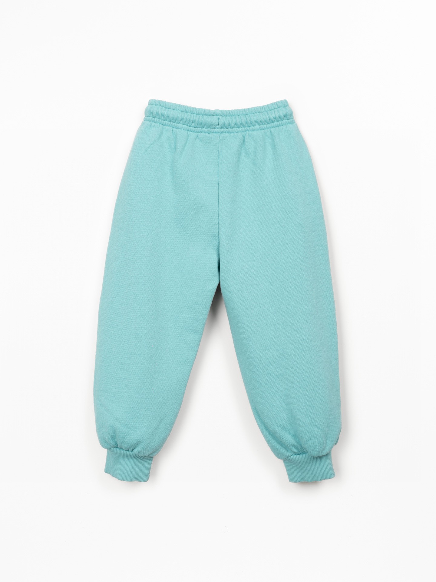 Trousers in natural fibers with print