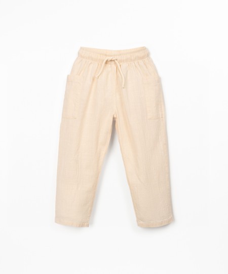 Organic cotton fabric trousers
