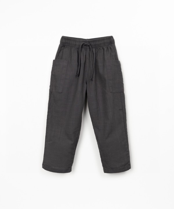 Organic cotton fabric trousers